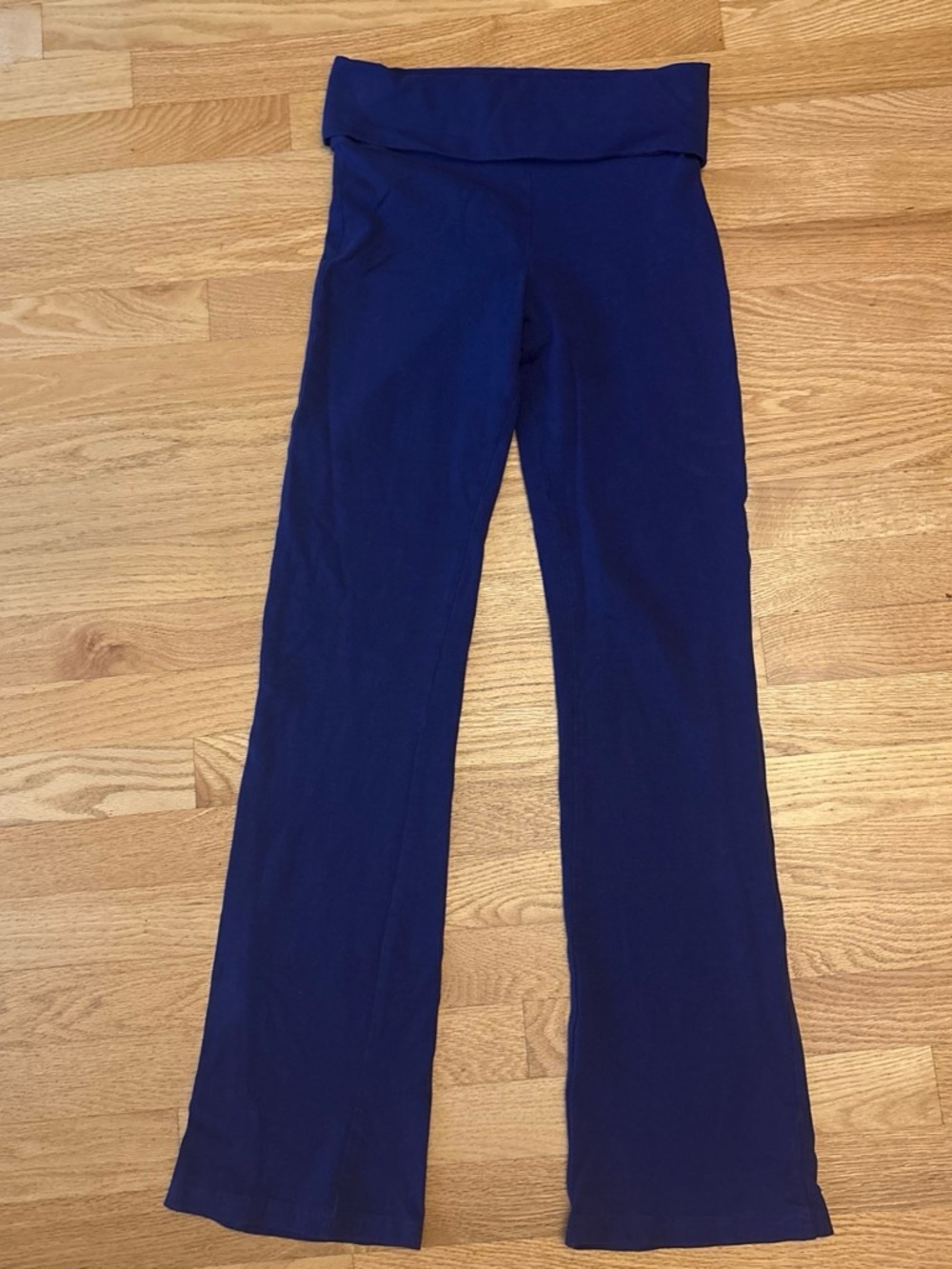 Forever 21 Kids Navy Fold-Over Waist Flare Leggings